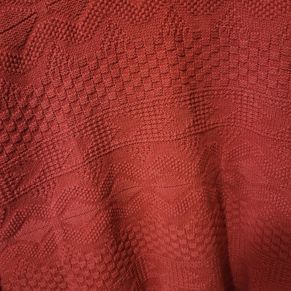 Vintage red Steel Sport knit long sleeve crewneck grandpa sweater medium - Picture 7 of 8